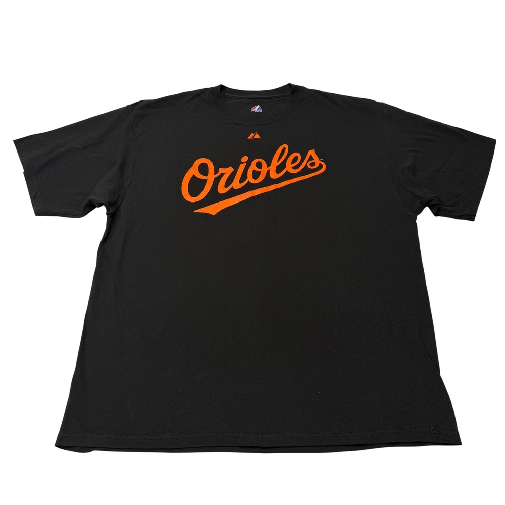 Majestic Baltimore Orioles T-Shirt Mens 2XL Adam Jones 10 Black MLB 2008